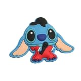 リロ＆スティッチ◎ラバータイプサンダルアクセ☆ディズニーサンダルバッジ通販☆【赤ボーカル】