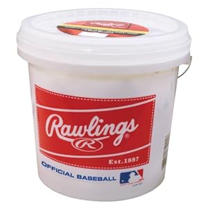 Rawlings Bucket with 2 Dozen ROLB3 Baseballs Rawlings Bucket with 2 Dozen ROLB3 Baseballs