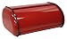 ZUCCOR Fingerprint-Proof Powder Coated Steel Bread Box (MILANO RED)
