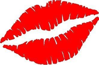 KISS LIPS Sexy mouth Lady Lips 8" (color: REFLECTIVE RED) Vinyl Decal Window Sticker for Cars, Trucks, Windows, Walls, Laptops, and other stuff.