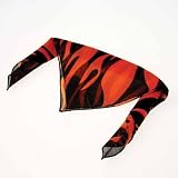 Red Hot Flame Bandanna Scarf - One Piece