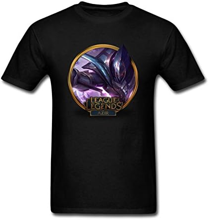 Xiaochen Men's Lol Azir Short Sleeve T-shirts L Black