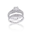 14K White Gold 1 1/2 ct. Diamond Bridal Engagement Set