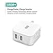 RAVPower 24W 4.8A Dual USB Wall Charger with iSmart Technology, Foldable Plug, LED indicator for iPhone, iPad, Samsung, Nexus and More - White
