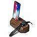 iPhone Combo Dock Cell Phone Charging Station (Walnut)
