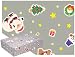 包装紙・クリスマス柄(サンタと仲間 銀)全判