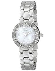 Stuhrling Original Womens 922.01 Vogue Tresor Analog Display Swiss Quartz Silver Watch