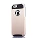 iPhone 6S Case, technext020 Non-Slip iPhone 6 6S (4.7) Case Hard Plastic Silicone Protective Case Rubber Bumper Slim Heavy Duty Dual Layer Gold Cover for iPhone 6 (2014) and iPhone 6S (2015)