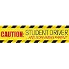 MagnaCard Magnetic Bumper Sticker 'Caution Student Driver and Screaming Parent'  (20038)