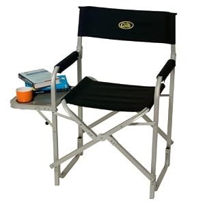 Camp 4 Trinidad - Chaise de camping avec table - Noir - 73 x 51 x 8