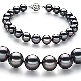 PearlsOnly Black 8-9mm AAA Japanese Akoya Pearl Bracelet