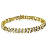 10K Yellow Gold 2.00 Carat Diamond Bracelet