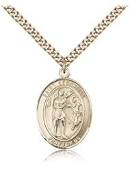 St. Sebastian Medal, Gold Filled, Large, Quarter Size