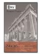 DAX Coloredge Poster Frame w/Plexiglas Window, 24 x 36, Clear Face/Black Border (N16024BT)