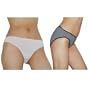 2 Pack : Womens comfort fit cotton brief panties. High quality underwear with elastic waistband and lined crotch. (Size: Small)