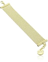 1AR by UnoAerre 18KT Gold Plated Slim 24mm Beaded Bracelet