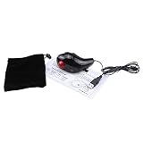 Black Optical Hand-Held USB Trackball Mouse For Laptop PC