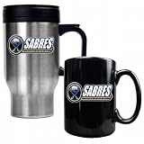 Buffalo Sabres NHL Travel Mug & Ceramic Mug Set