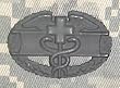 Combat Medical - Metal Insignia - Black - Full Size