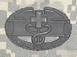 Combat Medical - Metal Insignia - Black - Full Size