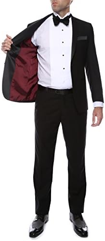 Men's "Ultra Soft" Slim Fit Tuxedo with Notch Lapel - 40 Regular