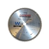 Buy Avenger AV-12023 Compound miter saw Blade, 12-inch by 96 tooth, 1-inch arbor, C-3,... by Avenger