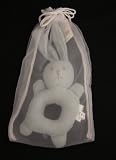 Gisela Graham Bunny Baby Rattle - Blue