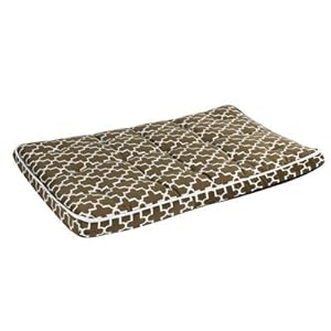 Diamond Microvelvet Luxury Crate Pet Mattress - Tickled Pink (Small)