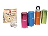 Produkt-Bild: Senseo Cafe Latte + Pad Dosen Metallic mit Padheber 4 Sorten sortiert von James Premium&reg;