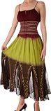 3-Tone Embroidered Sleeveless Empire Waist Long Dress