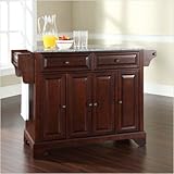 Crosley Furniture LaFayette Solid Granite Top Mahogany Kitchen Island