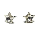 Crystal Star Shape Swarovski Austrian Crystal Earrings, 10mm