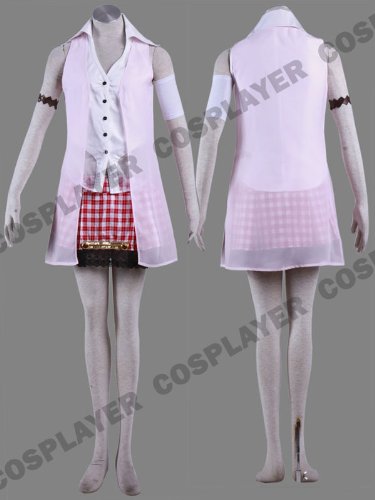Japanese Anime Final Fantasy XIII Cosplay Costume - Serah Farron Outfit Set