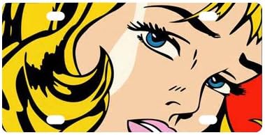 Best Custom Pop Art Pattern Design License Plate for Car (New) ! Cool style you need!