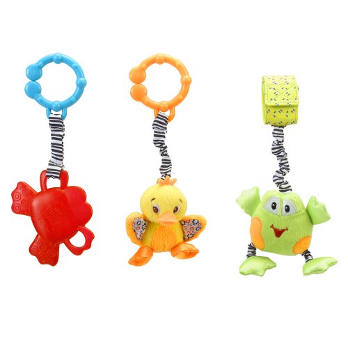 Bright Starts Traveling Trio Plush Toys