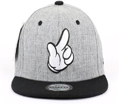 Dotori Mickey Mouse Collaboration Snapback Basic CAP Fasion HAT Free Size (Scissors Grey)