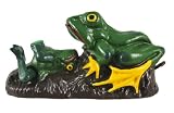 Cute LEAP FROG Cast Iron Mechanical Bank Money Coin