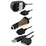 APPLE IPHONE 3G / iPhone 3Gs 16GB / 32GB, iPod Nano 4th Gen, iPod Touch 2nd Gen usb cable + car charger + travel charger