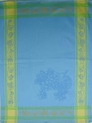 Grape Motif Kitchen Jacquard Tea towel with woven design French import