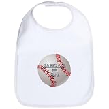 Baby Bib Cloud White Baseball Equals Life