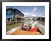 Floating Village Water Taxi, Kampong Ayer Water Village, Bandar Seri Begawan, Brunei Styles Framed Art Poster Print by Holger Leue, 31x25