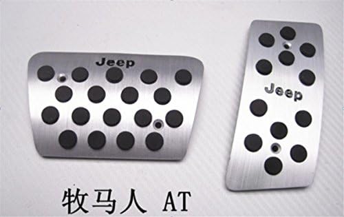 Anny2015 2PCS The Gas Pedal Brake Pedal Foot Pedals Pads For AT Jeep Wrangler