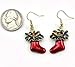 SoulBreezeCollection Red Christmas Stocking Dangle Charm Earrings Gift Stuffers (Dangle)
