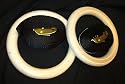 Pellor(TM) Wooden Olympic Gymnastic Rings Crossfit Gym