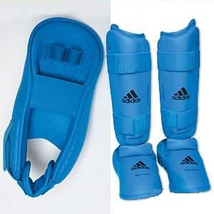 Adidas Karate WKF Shin/Instep Blue