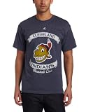 MLB Men's Cleveland Indians 1948 Cooperstown Legendary Victory Short Sleeve Basic Tee (Navy Heather, X-Large)