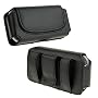 Black Horizontal Leather Pouch For LG EnV3 VX9200 Phone Case Cover with Belt Clip Magnetic Closing