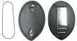 Clip on Leather Badge Holder With Chain - BADGE NOT INCLUDED