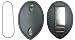 Clip on Leather Badge Holder With Chain - BADGE NOT INCLUDED