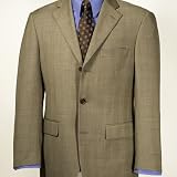 Three-Button Wool Suit Jacket